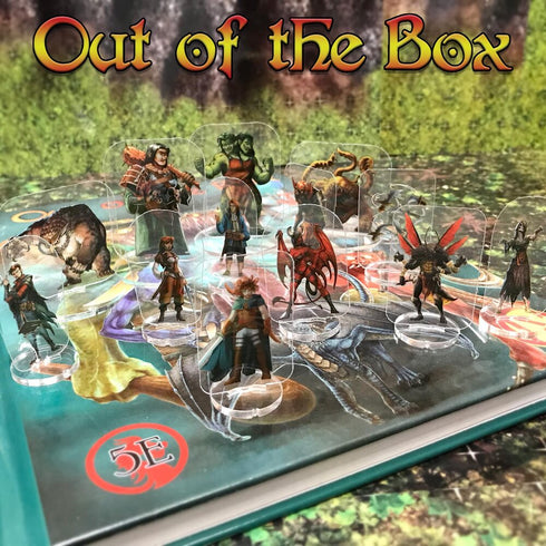 Arcknight Flat Plastic Miniatures - Out of the Box MINIS Pack - 168 2D Minis